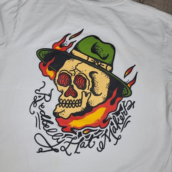 Redbelly Hat Makers Graphic Tee Size large skeleton Ed Hartey style graphic - Picture 4 of 4